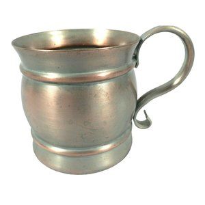 Copper cup mug mule Gregorian Question mark handle nice even patina Vintage